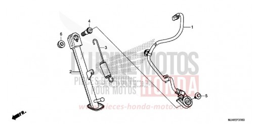 CAVALLETTO LATERALE CBR500RAG di 2016